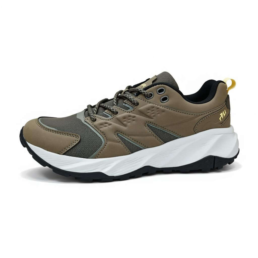 ZAPATILLA TREKKING HOMBRE VERDE ART 3057